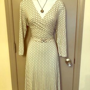 Midi wrap dress retro